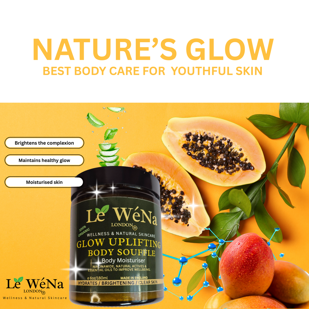 Glow Uplifting Body Moisturiser |  Botanical actives with Papaya, Niacinamide for brightening dull uneven skin tones.