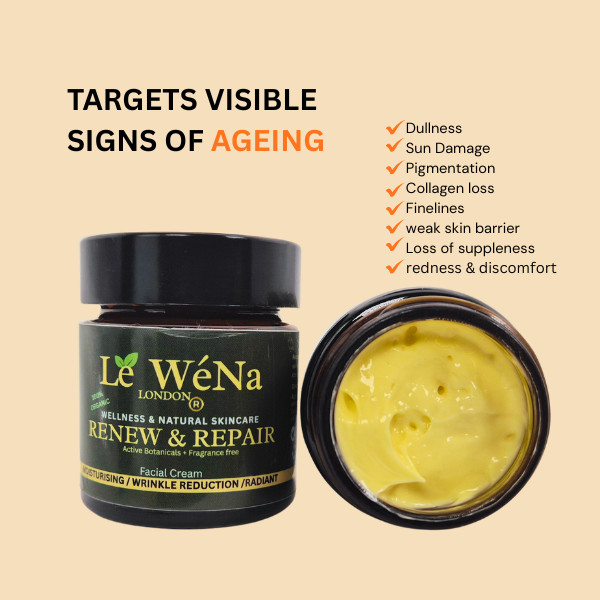 Renew and Repair— Natural Anti -aging facial cream | Silky Texture | Clean Beauty 30ml