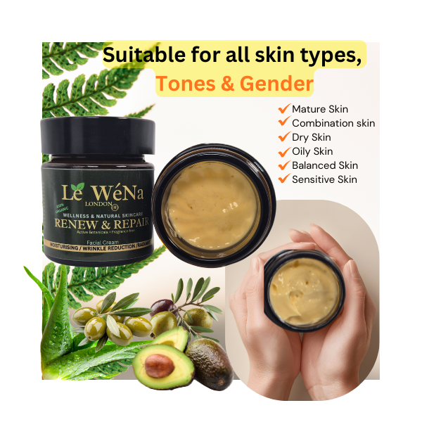 Renew and Repair— Natural Anti -aging facial cream | Silky Texture | Clean Beauty 30ml